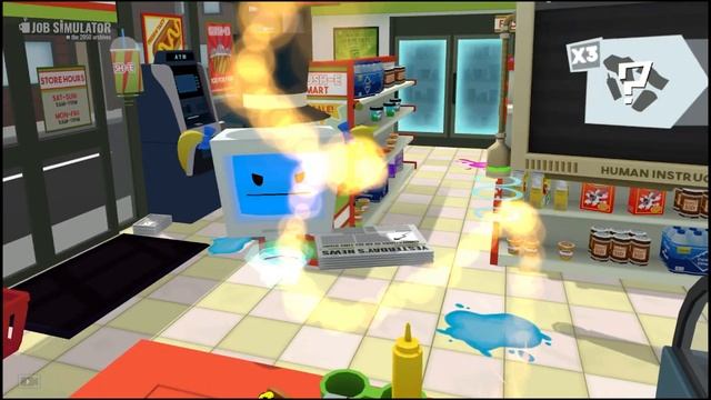 Job simulator (VR) РАБОТНИК МЕСЯЦА, смешные моменты