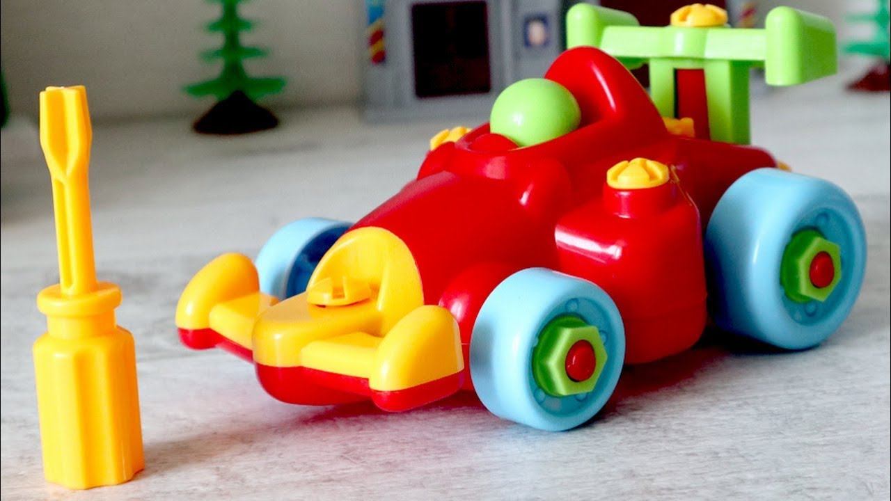 Тобот Тритан и Гоночная машина. Большая сборка. Собираем гоночную машину смотреть онлайн