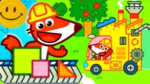 Fox Factory. Новая игра для ума! Фабрика блоков в волшебном грузовичке Лиса!