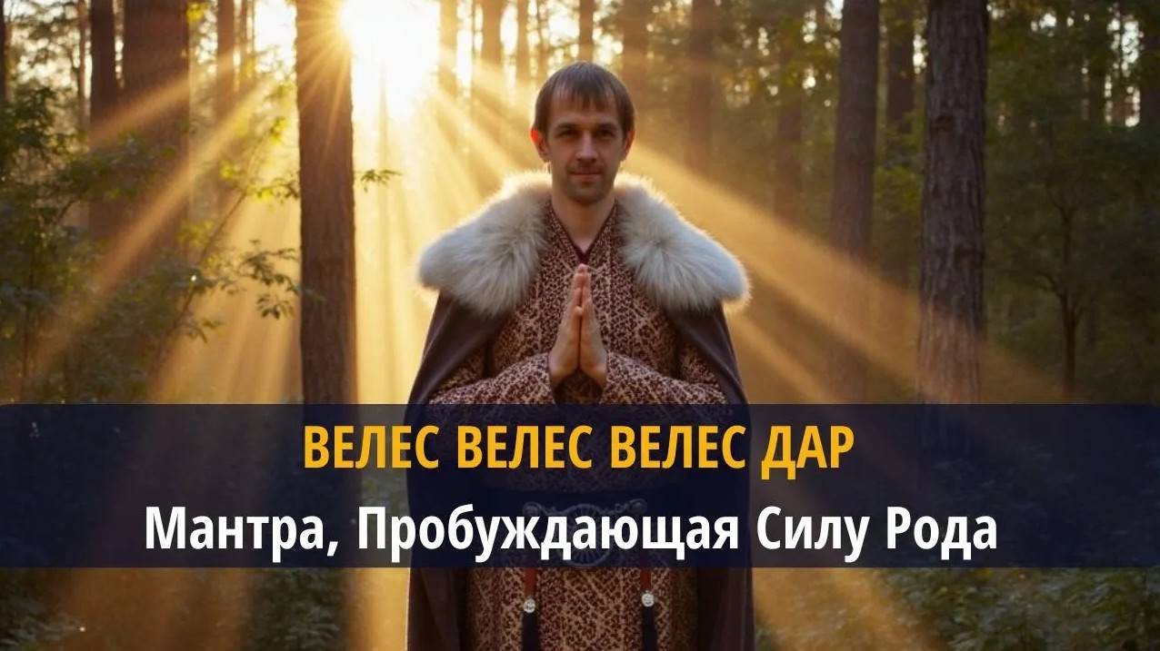 ВЕЛЕС ВЕЛЕС ВЕЛЕС ДАР — Мантра, Пробуждающая Силу Рода и Активирующая Твой Дар