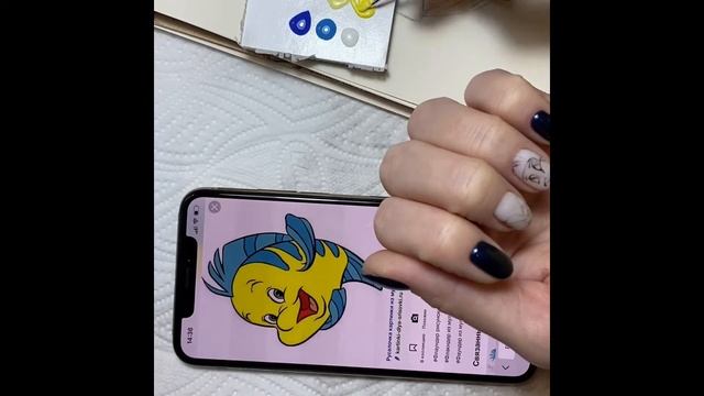 Ручная роспись ногтей. Мультяшки смотреть онлайн