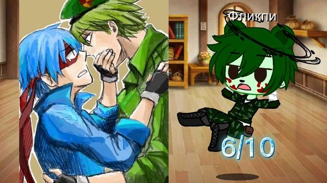 Мини реакция на шипы Флиппи Фликпи и Флаки