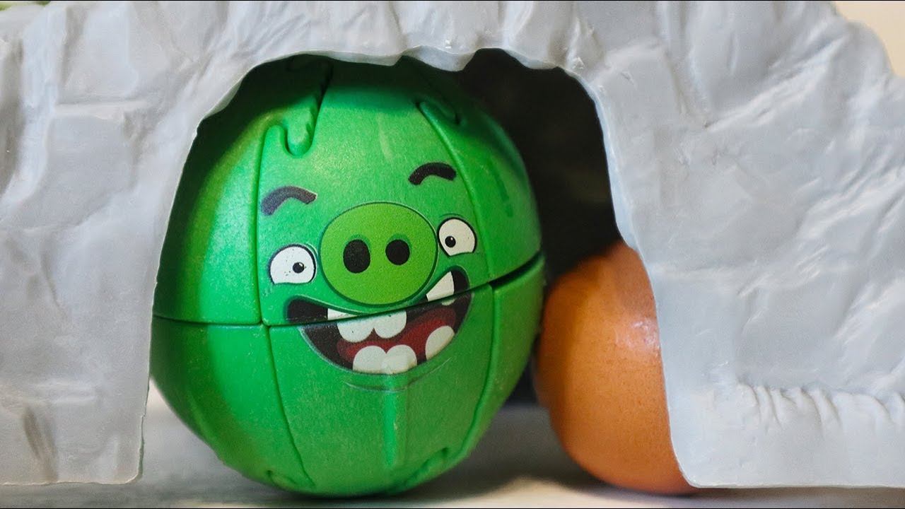 Крашики Энгри Бердс и Киндер Сюрприз. Злые птички и свинья. Авария на дороге смотреть онлайн