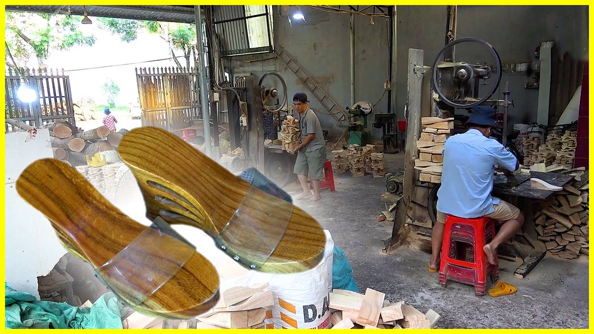 Производство деревянной обуви во Вьетнаме! смотреть онлайн