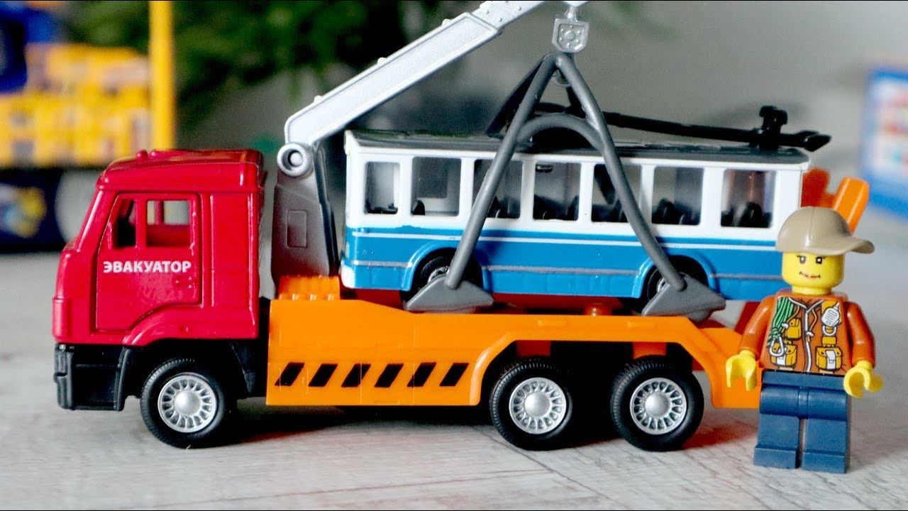 Машины для детей. Новые эвакуаторы. Спецтехника. Игрушечные машины смотреть онлайн