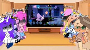 Реакция Персонажей из Млп на фнф мод "моё АУ"