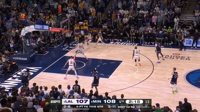 Final 5:39 CRAZY ENDING! Timberwolves vs Lakers Game 4  | April 27, 2025