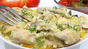 Горбуша в сливках