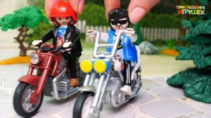 Мультики про машинки - мультик для детей с игрушками Плеймобил - Ночные статуи!