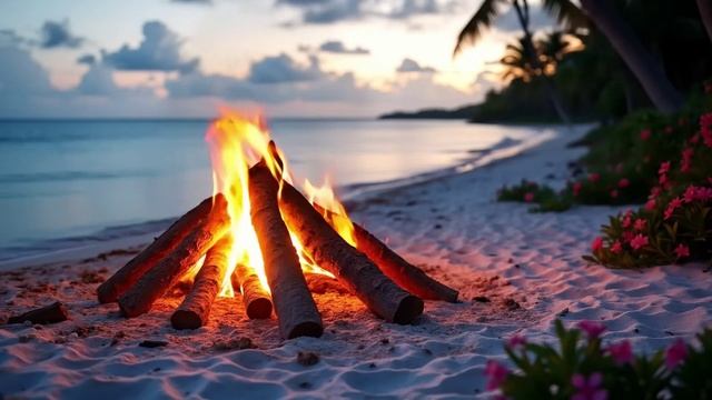 Костёр на пляже