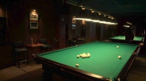 4 шара с кия сразу после разбоя пирамиды в русском бильярде