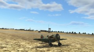 Один на  И-16 против двух Bf110. На обоих Гансов хватило патронов. VR
