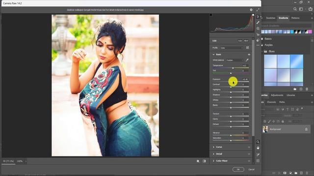 HDR Camera Raw Trick Green Tone Photo Editing Tutorial | Photoshop cc Background Colour Change