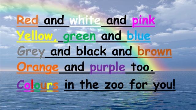 Детская песня про английские цвета "The colours song"