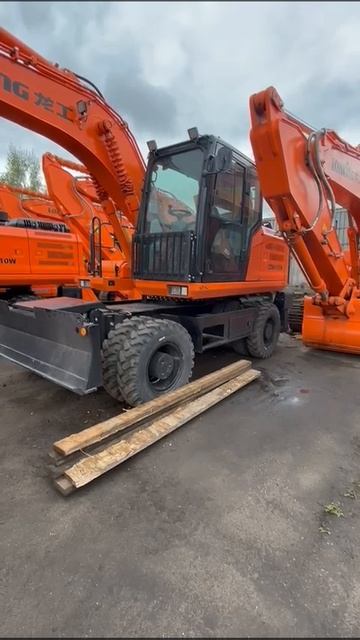 Колесный экскаватор смотреть онлайн