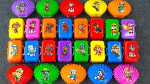 Слаймовая распаковка "Щенячий патруль"! слайм со Скай, Чейзом, Маршаллом и друзьями