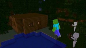 Огромный Зомби Нападает На Стива! Minecraft Animation!