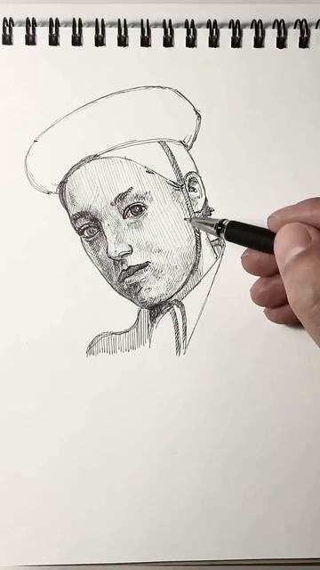 Как нарисовать портрет? Белла Рамзи 🖊Поддержите пожалуйста 🧡 #скетчбук #рисунок #элли