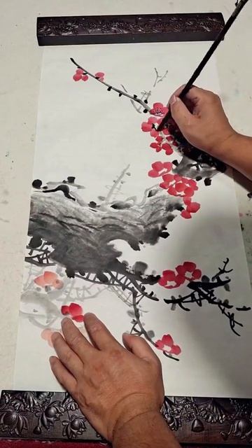 How this Chinese painting is popular in china#art #paintingtutorial #handmade #trending #viral