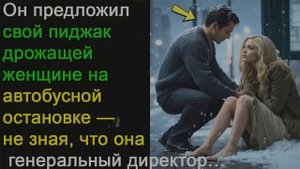 Он предложил свой пиджак дрожащей девушке на автобусной остановке, не зная, что она.......
