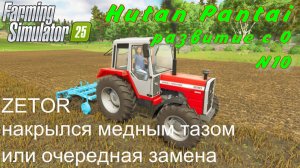 FS 25. Hutan Pantai. Развитие с 0. 10 часть. ZETOR накрылся медным тазом или очередная замена.
