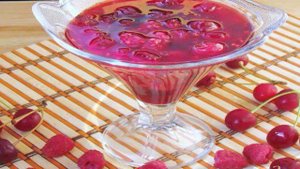 Варенье из малины и вишни без косточек