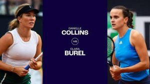23.05.2024. Даниэль Коллинз - Клара Бюрель. WTA Strasbourg. Danielle Collins - Clara Burel