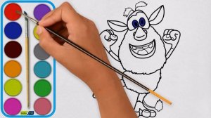 Буба - Как рисовать Бубу? - Пошаговый урок рисования - Мультфильм для детей