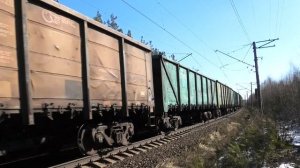2ЭС6-259 "Синара" с грузовым поездом