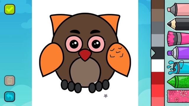 Color the owl ( раскрасим сову)