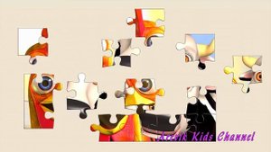 Бартолито петушок и корова Леля.  Собираем пазл для детей