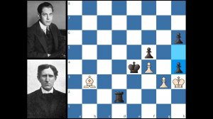 13-я партия матча Маршалл - Капабланка, 1909 год. (0-1)