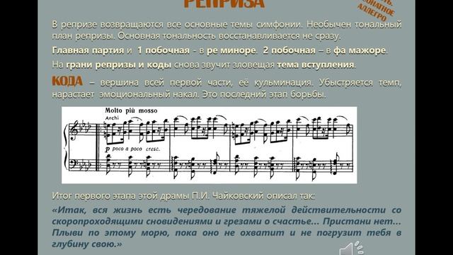 Мультимедийная презентация по музыкальной литературе "IV симфония П.И. Чайковского" смотреть онлайн