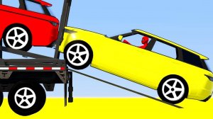 Мультики для детей про Цветные Машинки Внедорожники и Супергерои мультфильм для детей