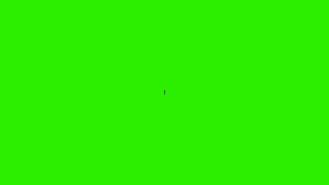 3D Numbers Countdown 1 Green 10 секунд