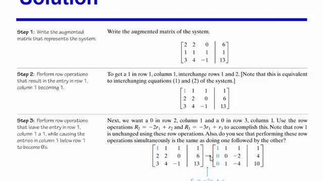 MAC 1105 12.2 Augmented Matrix смотреть онлайн