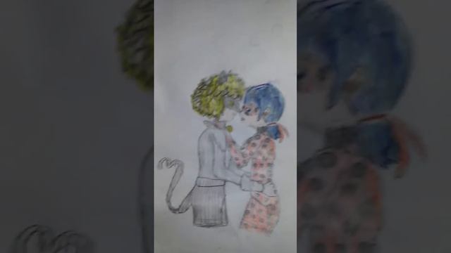 Мои рисунки леди баг и кота нуара