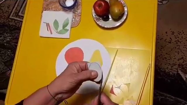 Аплікація "Фрукти на тарілці" смотреть онлайн