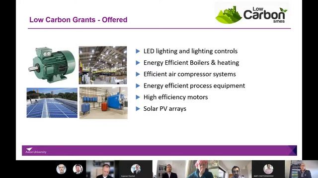 Low Carbon SMEs Grants Webinar 8th March 2022 смотреть онлайн