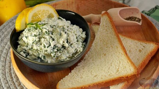 Витаминная закуска. КЕРЕЗЕТ С ТВОРОГОМ И ШПИНАТОМ