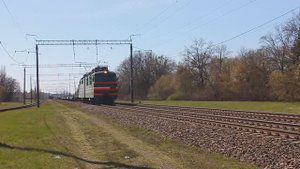 ВЛ80С-651 (БЧ, ТЧ-3 Барановичи) с порожним контейнерным поездом (КТЖ)