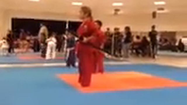 XADEN X-man 7 Year old Nunchucks Sport Karate America  Bear Loebe Karate