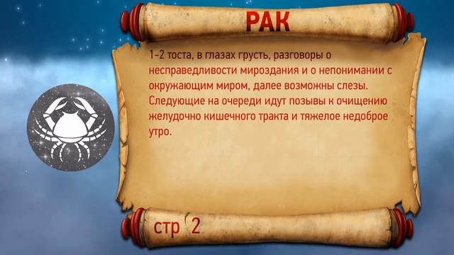 Пьяный гороскоп Рака ♋ Как выпивает Рак