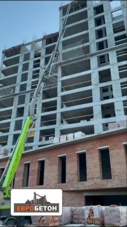 ЕВРОБЕТОН. В очередной раз заливаем плиту перекрытия STATUS PARK.