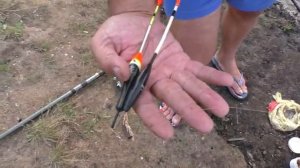 Рыбалка. Ловля на снасть одна удочка и два поплавка. My fishing.