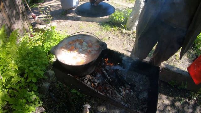 Шурпа похлебка из лося и кабана