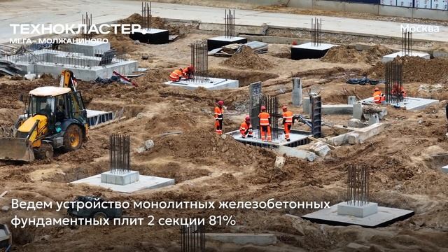 Ход строительства Технокластер «Мега – Молжаниново» от застройщика «Страна Девелопмент», 01.05.2025