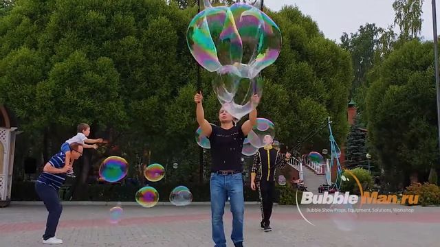 Верёвочные раздвижные ракетки для уличных представлений BubbleMan