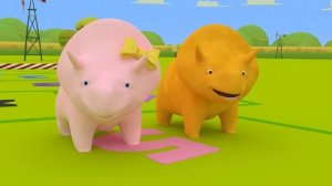 Дино и Дина играют в КЛАССИКИ - Учим цифры с динозавриком Дино 👶 Обучающий мультфильм