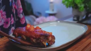 Сочные свиные ребрышки с ананасовой глазурью